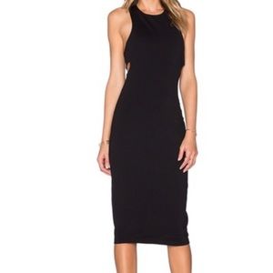 T By Alexander Wang Fitted black dress